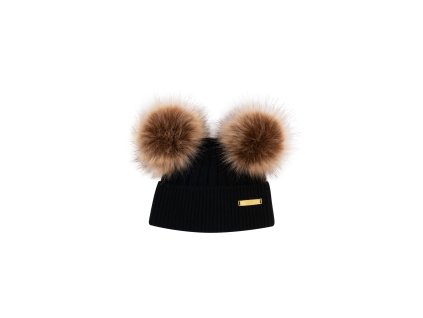 Bjällra Čepice s bambulkami Black New 0 6 m