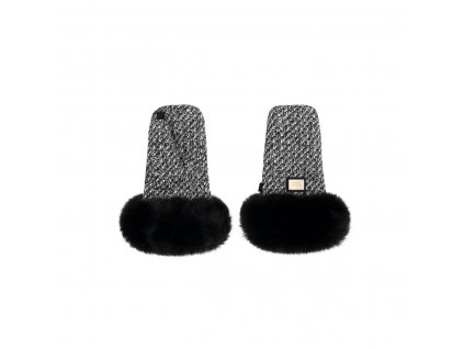 Rukavice na kočárek - Black Tweed Premium Collection