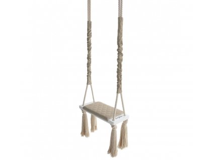 béžová wood swing
