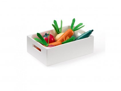 Kids Concept Dětská dřevěná bedýnka se zeleninou
