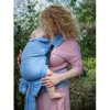 Kinder Hop Rostoucí ergonomické nosítko Half Buckle Little Herringbone Blue 100% bavlna, žakár
