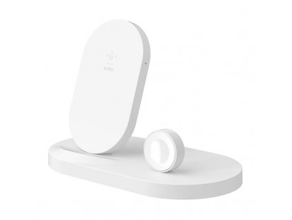 Bezdrátová nabíječka Belkin Boost Up pro iPhone + Apple Watch + USB-A port / bílá