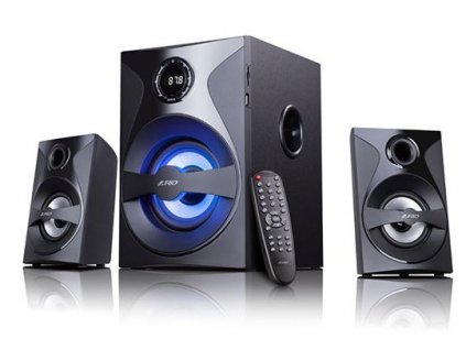 Reproduktory Fenda F&D F380X 2.1 / bluetooth / rádio / USB / SD / dálkové ovládání - černá / ZÁNOVNÍ