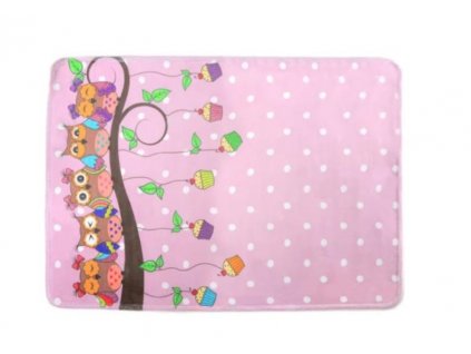 Koberec LOVELY-KIDS 200 x 300 cm - OWL PINK