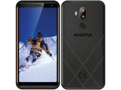 Mobilní telefon Aligator RX800 eXtremo (ARX800BO) / 64 GB / černá / oranžová / ROZBALENO