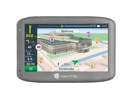 Navigační systém GPS Navitel E505 Magnetic / 480 × 272 px / 8 GB / 800 MHz / USB 2.0 / 5" (12,7 cm) dotykový displej / černá / ROZBALENO