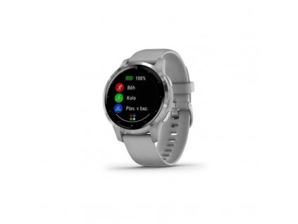 GPS hodinky Garmin vívoactive4S / stříbrná,šedá / ROZBALENO