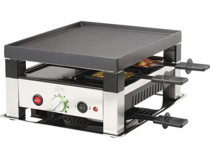 Elektrický stolní raclette gril pro 4 osoby Solis 5 in 1 7910 / 1400 W / černá/nerez / ROZBALENO