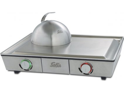 Elektrický gril Solis Teppanyaki 979.28 (97928) / 2000 W / regulace teploty / nerez / ZÁNOVNÍ