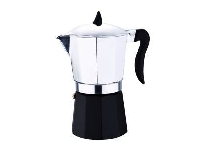 Moka konvice z leštěného hliníku Renberg 22,5 cm / 9 šálků