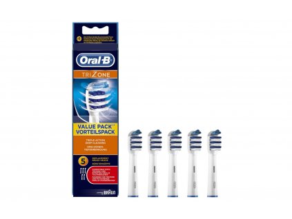 Náhradní zubní kartáčky 5 ks BRAUN EB30-5 FFS TRIZONE / bílá/modrá / POŠKOZENÝ OBAL