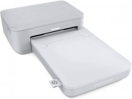 Mobilní tiskárna na fotky HP Sprocket Studio 646 / zásobník na 20 listů / 300 DPI / Bluetooth / bílá / ROZBALENO