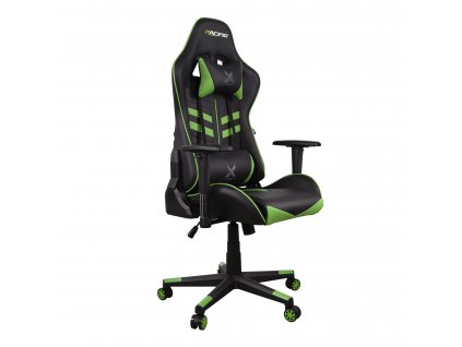 Herní židle Bergner Racing X - černá/zelená