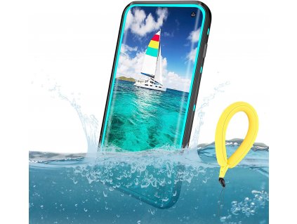 Vodotěsné pouzdro na mobil Samsung Galaxy S10+ / černé / POŠKOZENÝ OBAL
