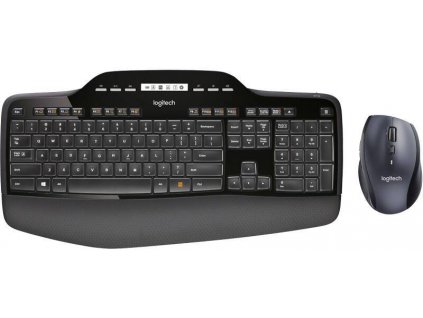 Bezdrátová klávesnice s myší Logitech Wireless Combo MK710 / černá / ZÁNOVNÍ