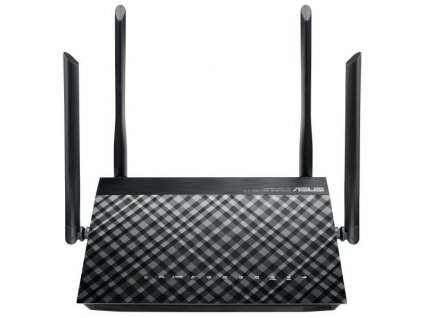 Router Asus DSL-AC55U - AC1200 dvoupásmový ADSL/VDSL Wi-Fi Modem router / 5 GHz / 2,4 GHz / 867 Mb/s a 300 Mb/s / černá / ROZBALENO