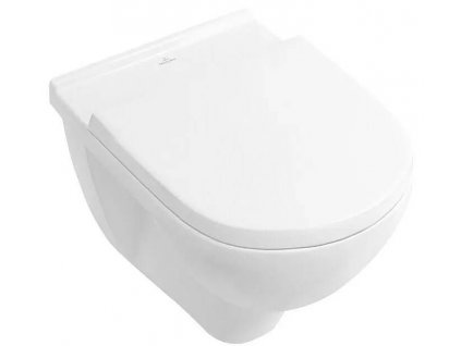 Závěsná toaletní souprava Villeroy & Boch Targa Style / 3-4,5 l / duroplast / keramika / nerezová ocel / bílá
