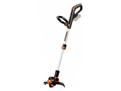 Aku strunová sekačka Worx WG163E.9 / 2v1 / bez akumulátoru / otočná hlava o 90° / šířka řezu 30 cm / 20 V / 74 dB(A) / 7600 ot./min. / stříbrná/černá