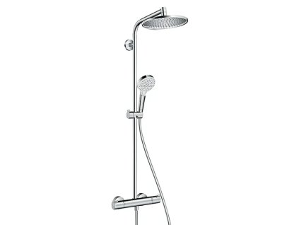 Sprchový systém Hansgrohe Crometta S Showerpipe 240 / Ø hlavové sprchy 24 cm / kov / plast / chrom