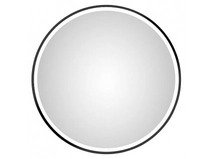 Kulaté zrcadlo s LED osvětlením DSK Design Desire / Ø 55 cm / 15 W / 220 V / IP24 / sklo / černá