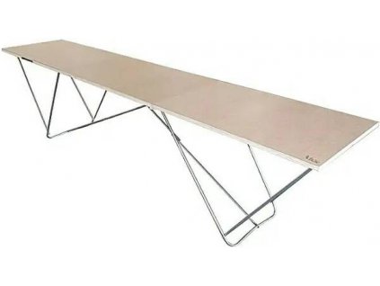 Tapetovací skládací stolek Eco / 72 x 60 x 300 cm / dřevo / hnědá