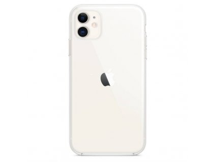 Kryt na mobil Apple pro iPhone 11 MWVG2ZM/A / silikonový / průhledný / POŠKOZENÝ OBAL