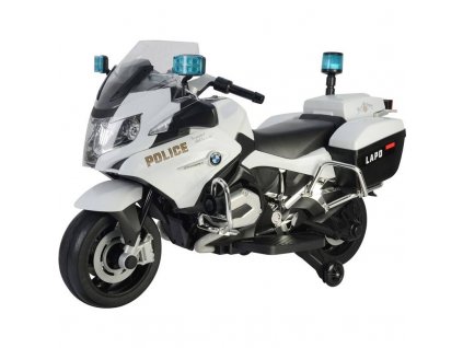 Elektrická motorka Buddy Toys BEC 6021 BMW RT-P 6021 / od 3 let / nosnost 30 kg / 30 W / LED světla / 3–5 km/hod. / bílá / ZÁNOVNÍ