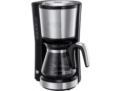 Kávovar na překapávanou kávu Russell Hobbs mini 24210-56 / 0,63 l / 650 W / černá / stříbrná / ZÁNOVNÍ