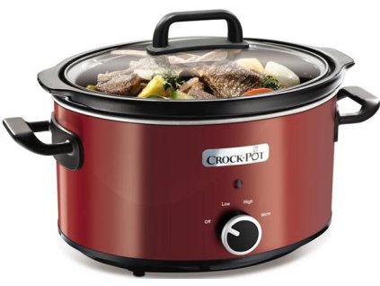 Pomalý hrnec Bionaire CrockPot SCV400RD 3,5 l, červená / ZÁNOVNÍ