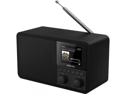 Internetový radiopřijímač Philips TAPR802 / 2,4" / 3 W / DAB+ / FM / černá / ZÁNOVNÍ
