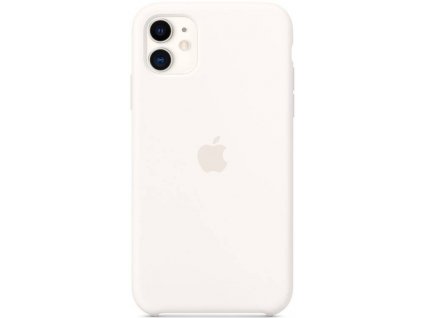 Silikonové pouzdro na Apple iPhone 11 s MagSafe / bílá / POŠKOZENÝ OBAL