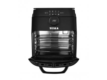 Horkovzdušná fritéza Tesla AirCook & Grill QG700 BLK / 12 l / 1 800 W / černá / ZÁNOVNÍ