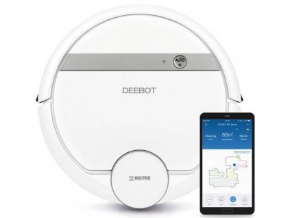 Robotický vysavač Ecovacs Deebot 900 Smart Navi+ / virtuální zdi / Smart Home / OTA / bílá / ROZBALENO