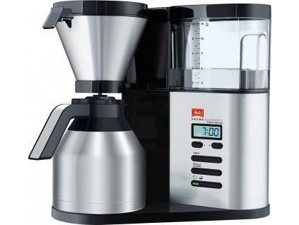 Kávovar Melitta Aroma Elegance Therm Deluxe 1012-06 / černá / stříbrná / ZÁNOVNÍ