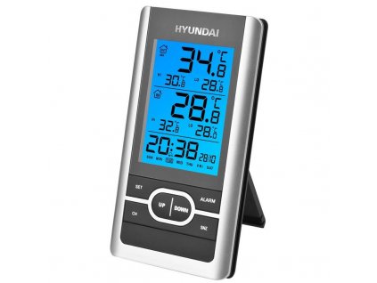 Meteorologická stanice Hyundai WS 1070 / černá / stříbrná / ROZBALENO