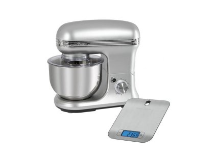 Kuchyňský robot Profi Cook KM 1222 / s digitální váhou / 1200 W / 5 l / 8 rychlostí / nerez