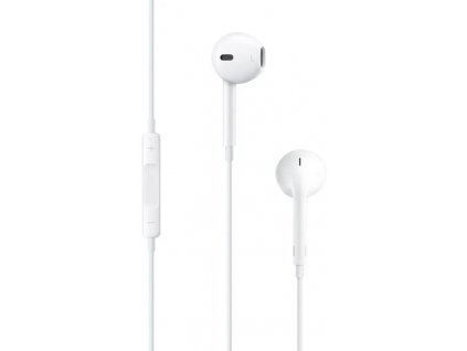 ORIGINÁLNÍ sluchátka Apple EarPods s ovládáním hlasitosti / 3,5 mm / bílá / ROZBALENO