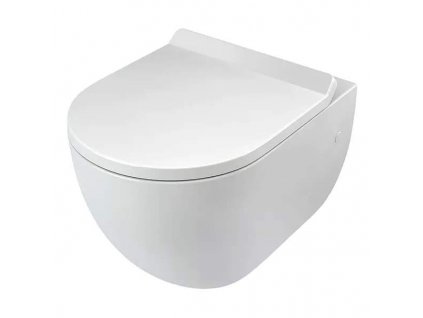 Závěsná WC mísa / 36 x 50 x 37 cm / keramika / bílá