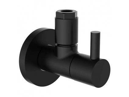 Rohový koupelnový ventil Kos G 1/2" / kov / černá