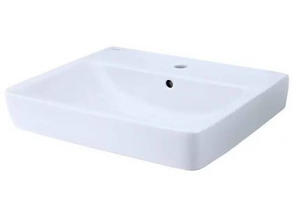 Umyvadlová vanička s přepadem Geberit Renova Plan / sanitární keramika / bílá / POŠKOZENÝ OBAL