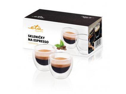 Skleničky na espresso ETA 4181 91000 / 2 x 80 ml / sklo