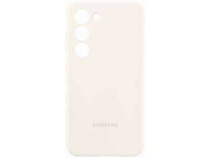 Ochranný silikonový kryt pro Samsung Galaxy S23 / krémová / POŠKOZENÝ OBAL