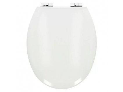 WC sedátko Rio / měkké zavírání / dřevo / bílá