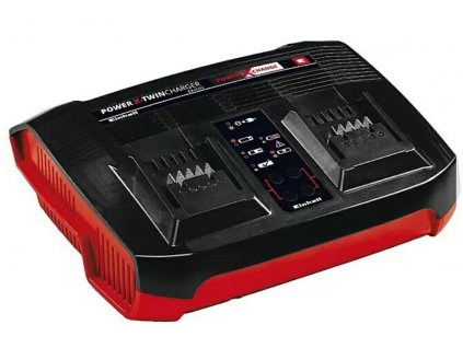 Nabíječka Einhell Power X-Change Power-X-Twincharger 3 A / 220V-240V / 3000 mA / černá / červená