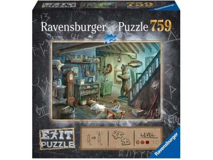 Ravensburger Puzzle Exit KIDS / Strašidelný sklep / 759 dílků