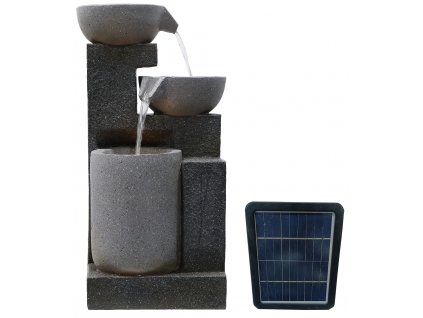 Zahradní solární fontána EmaHome SF-16 / polyresin / 36 x 31 x 70,5 cm / ROZBALENO