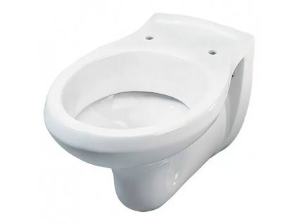 Závěsné WC Simena / Se splachovacím okrajem / bez speciální glazury / forma splachování hluboké / vývod WC horizontální / bílá