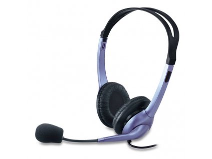Herní sluchátka Headset Genius HS-04S / černá/stříbrná / POŠKOZENÝ OBAL