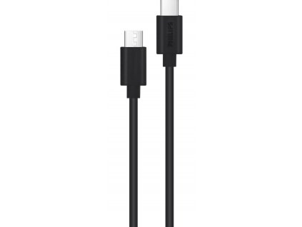 Kabel Philips DLC3104C/00 / USB-C/USB-C / 1,2 m / černá