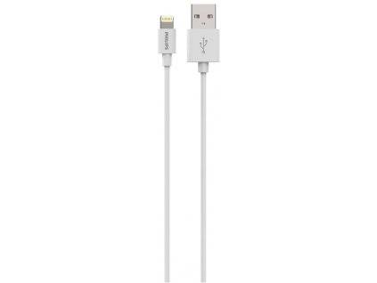 Kabel Philips DLC2103V/00 / USB-A/lightning / 1,2 m / bílá